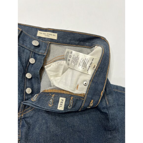 The Feel Studio Premium Selvedge Jeans in Blue - Picture 6 of 6